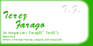 terez farago business card